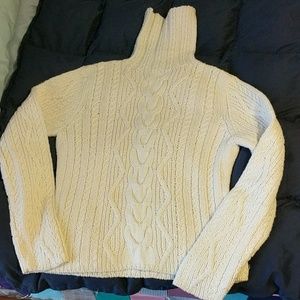 Chunky knit sweater, classic cream